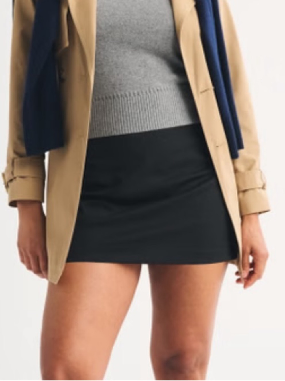 Abercrombie & Fitch Black Mini Skort